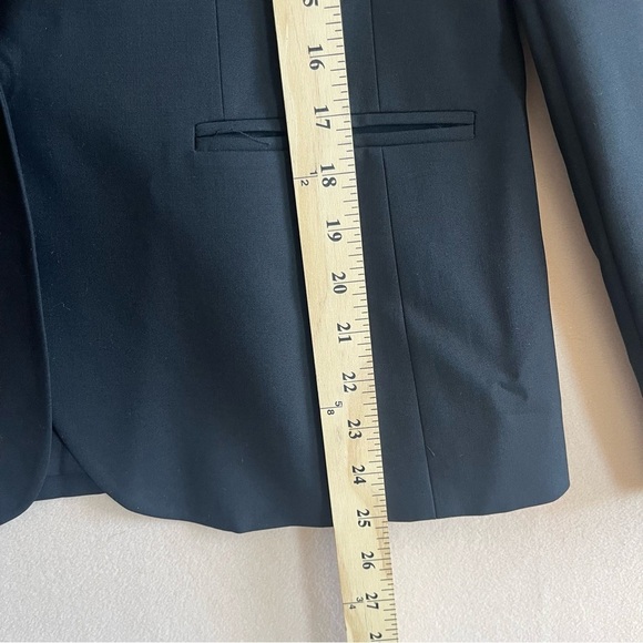 JCrew Campbell Blazer in Italian Stretch Wool Career Office Black size 12 - Picture 14 of 16